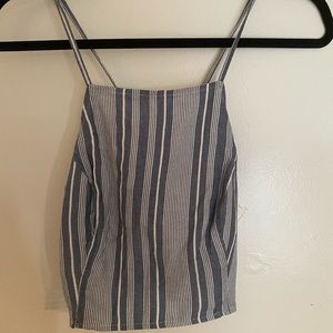 american eagle striped tank top size L